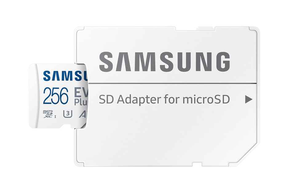 Samsung Evo Plus 256Gb Microsdxc Uhs-Iu3 160Mb/S Fullhd & 4Kuhd Memory Card With Adapter
